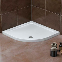 Ravenna Semicircular Acrylic Shower Bahama 70 70x70x6.5cm