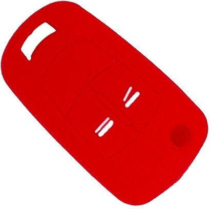 Car Key Cover Case CODE 68612 made of with 2 Buttons for Opel in Red Color