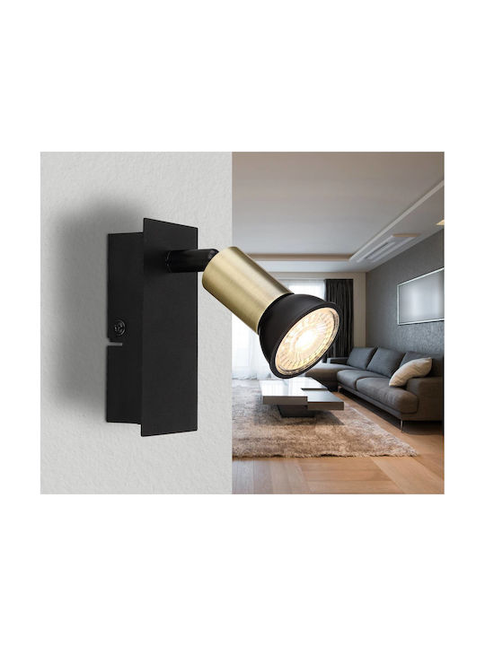 Globo Lighting Drew Einzel Spot mit Fassung GU10 in Schwarz Farbe