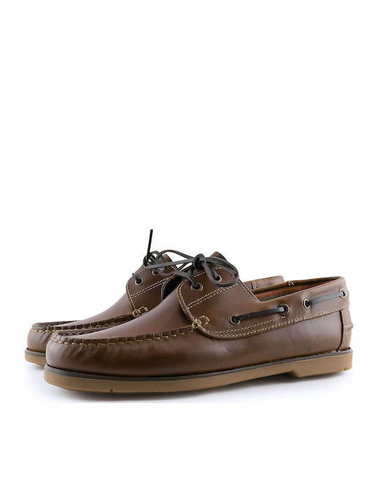 104 Leder Herren Mokassins in Tabac Braun Farbe