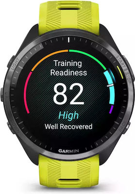Garmin Forerunner 965 Titanium Waterproof Smartwatch with Heart Rate Monitor (Yellow)
