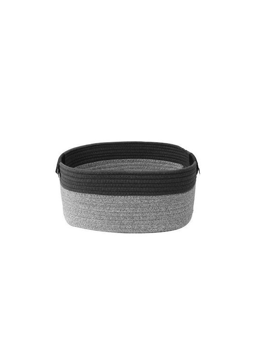 Klikareto Fabric Storage Basket Gray 37x33x15cm