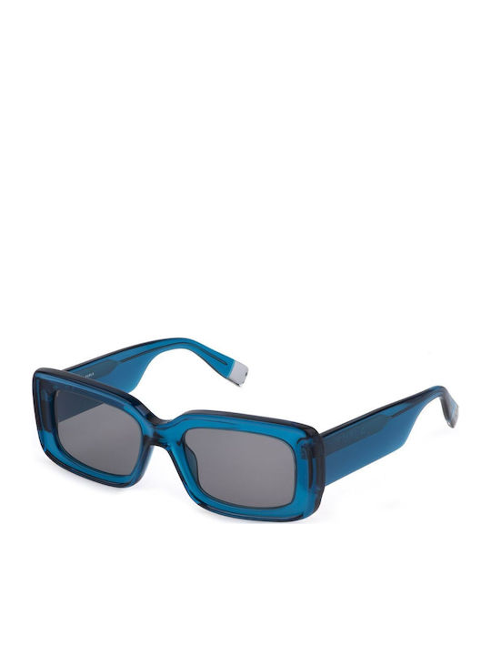 Furla Damen Sonnenbrille mit Blau Kunststoff Ge...