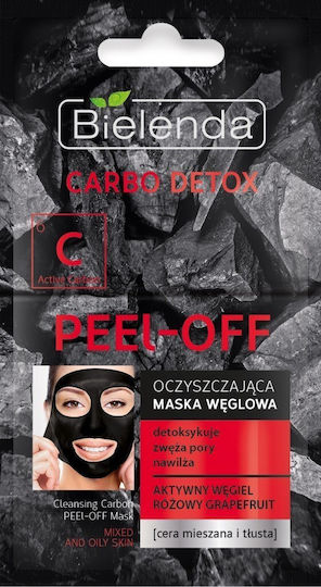 Bielenda Carbo Detox Μάσκα Προσώπου 2 τμχ x 6gr