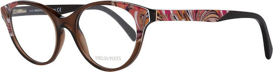 Emilio Pucci Damen Acetat Brillengestell Schmetterling EP5023 048