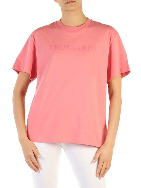 Trussardi Damen T-shirt Berry