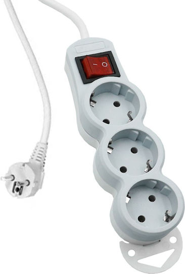 Factory Power Strip with Surge Protection 3 Positions with Switch and Cable 1.4m