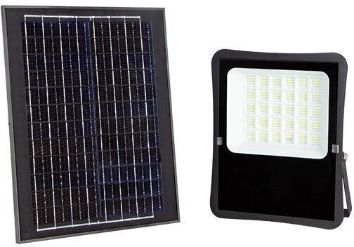 Optonica SMD Στεγανός Ηλιακός Προβολέας LED 25W Ψυχρό Λευκό IP65