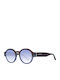 Scotch & Soda Unisex Sonnenbrille mit Mehrfarbig Kunststoff Gestell und Hellblau Verlaufsfarbe Linse SS7020-101