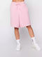 Cynthia Women's Sporty Bermuda Shorts Light Pink