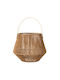 BigBuy Wicker Lantern Brown 33x33x27cm