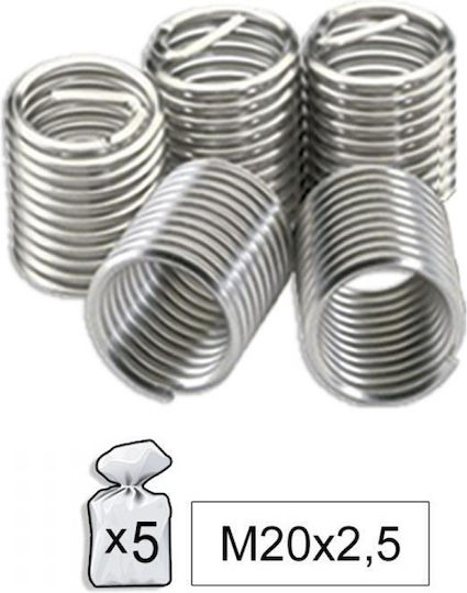 JBM 52025 Gewindereparatur Μ20x2,5 Set 5Stück
