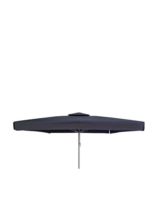 Umbrelă Profesională Pătrată Din Aluminiu Gri 5x5m