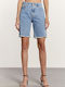 Edward Jeans Women's Denim Bermuda Shorts Medium Blue Denim