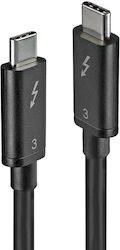 Lindy Thunderbolt 3 Cable Μαύρο 0.5m (41555) Lindy Thunderbolt 3 Cable Μαύρο 0.5m (41555)