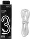 Treqa USB 2.0 Cable USB-C Male - USB-C White 3m CA-8085