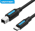 Vention USB 2.0 Cable USB-C male - USB-B male Μαύρο 1.5m (CQUBG)