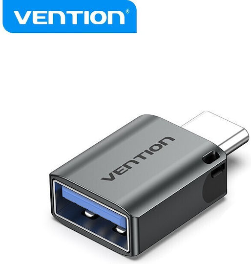 Vention Converter USB-C male to USB-A female Gray 1pcs CDQH0