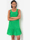Vamp Feminin Scurt Rochie de Plajă Verde
