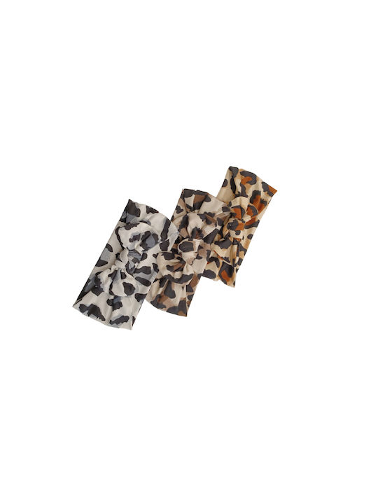 Ro-Ro Accessories Animal Print Παιδική Κορδέλα σε Καφέ Χρώμα