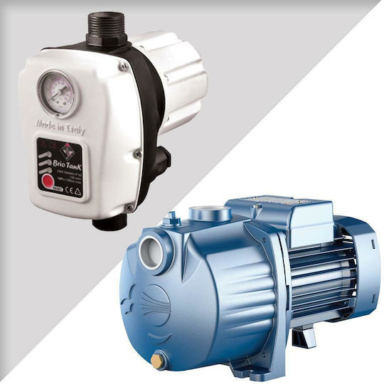Pedrollo MONTAGE 4CPm 80 + BRIO TANK Multistage Single Phase Water Pressure Pump without Container 0.75hp