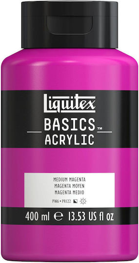 Liquitex Basics Сет акрилни бои за живопис 114 Acra Magenta 400мл 1бр