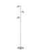Globo Lighting Floor Lamp H154xW25cm. with Socket for Bulb GU10 Silver