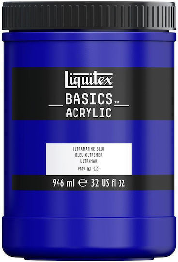 Liquitex Basics Acrylic Paint Set 380 Ultramarine Blue 946ml 1pcs