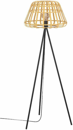 Eglo Montezuelo Floor Lamp H149xW50cm. with Socket for Bulb E27 Beige