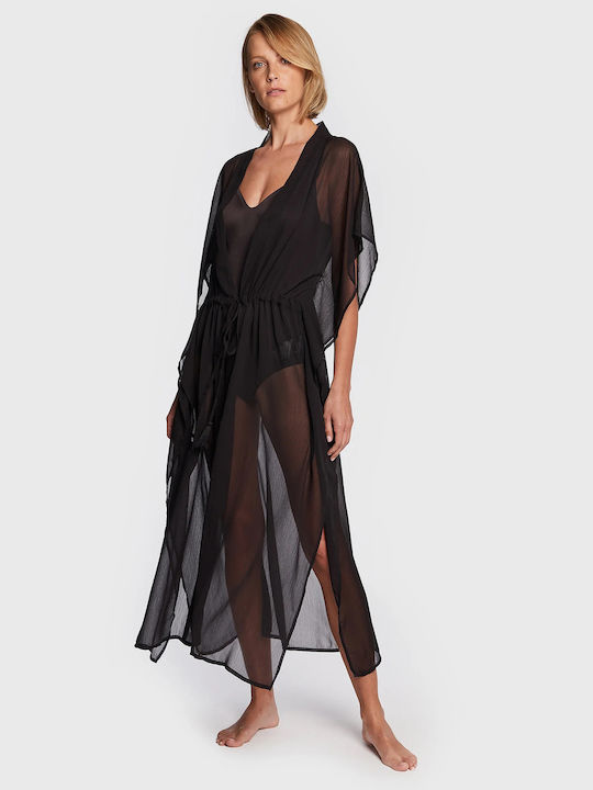 Only Madam Black Beach Kimono