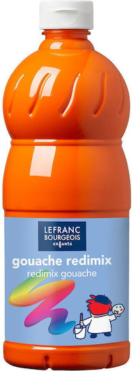 Lefranc Bourgeois Redimix Τέμπερα Ζωγραφικής 201 Brilliant Orange σε Μπουκάλι 1000ml
