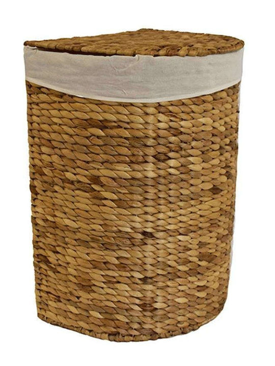 Atmosphera Wicker Laundry Basket with Lid 40x30.5x54cm Brown