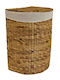 Atmosphera Wicker Laundry Basket with Lid 40x30.5x54cm Brown