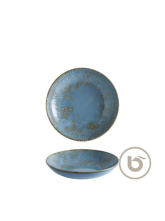 Bonna Snell Reactive Glaze Porcelain Salad Bowl Sky 23x23cm 12pcs