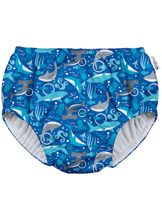 Swimwear - diaper GREEN SPROUTS Eco Pull-Up Swim Diaper Royal Blue Sharks GS-721068-650