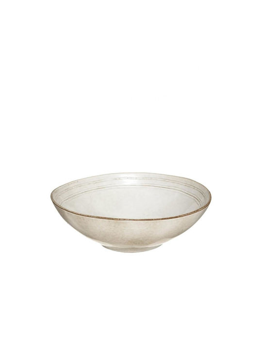 Atmosphera Ceramic Salad Bowl Gray 24x24x7.6cm