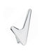 Viobrass Wall Hanger Metal Silver 9.8x11.8cm