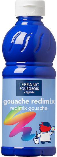 Lefranc Bourgeois Redimix Gouache Tempera Paints 064 Cobalt Blue in Bottle 500ml 1pcs