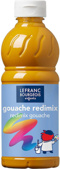 Lefranc Bourgeois Redimix Gouache Темперни бои 302 Жълта охра в Бутилка 500мл 1бр
