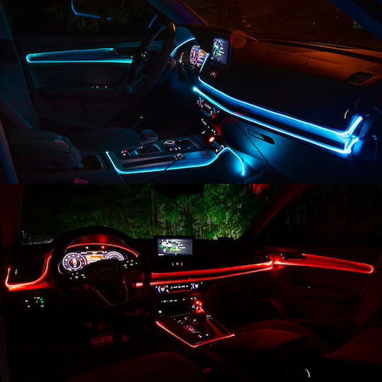 Andowl Bandă Decorativă LED RGB Bandă LED pentru Mașină 12V RGB