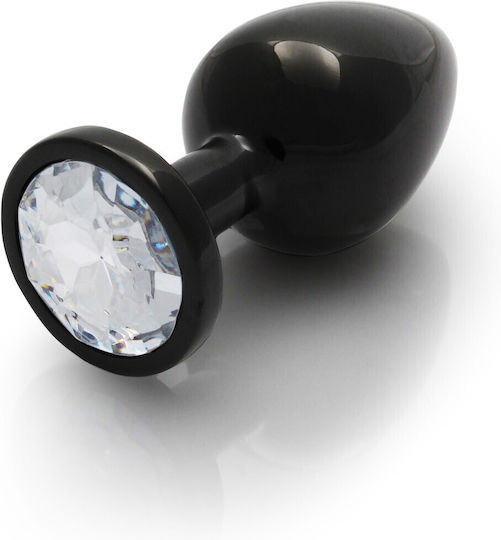 Shots Ouch Metal Butt Plug Πρωκτική Σφήνα Medium Gunmetal / Diamond