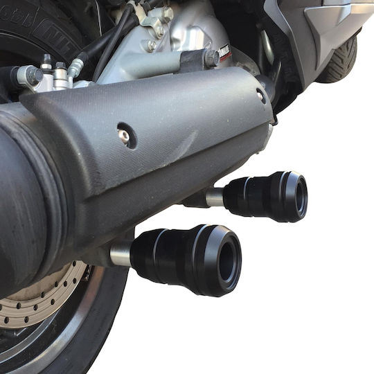 GPK Προστατευτικό Εξάτμισης Μοτοσυκλέτας Yamaha X-MAX 250 Μαύρο