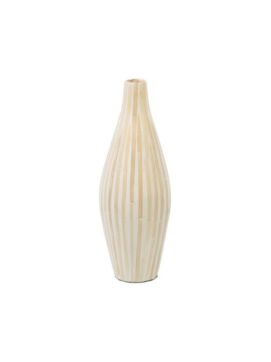 BigBuy Vază Decorativă Ceramică Bej 18x18x52cm 1buc