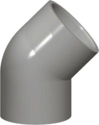 Palaplast Γωνία Σωλήνα PVC 40mm 7072/0040