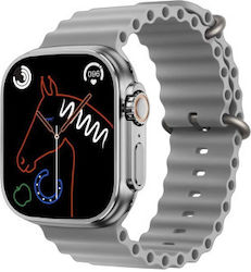 Awei H16 Ultra Smartwatch mit Pulsmesser (Silber)