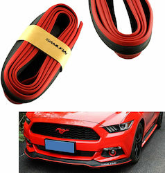 Adhesive Film Lip Spoiler Universal όλα 250cm for Car Bumper in Black Colour