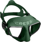 CressiSub Μάσκα Θαλάσσης Σιλικόνης Atom σε Πράσινο χρώμα