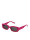 Sting Women's Sunglasses with Pink Plastic Frame and Gray Lens SST441 02GF