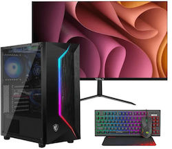 Vengeance Ghost-L5 MSI Edition Gaming Desktop PC (i5-13400F/16GB DDR4/480GB SSD/GeForce RTX 4070/No OS) & Monitor Tesla 24MC625BF