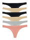 Women's String MultiPack Black/Grey/Beige/Pink